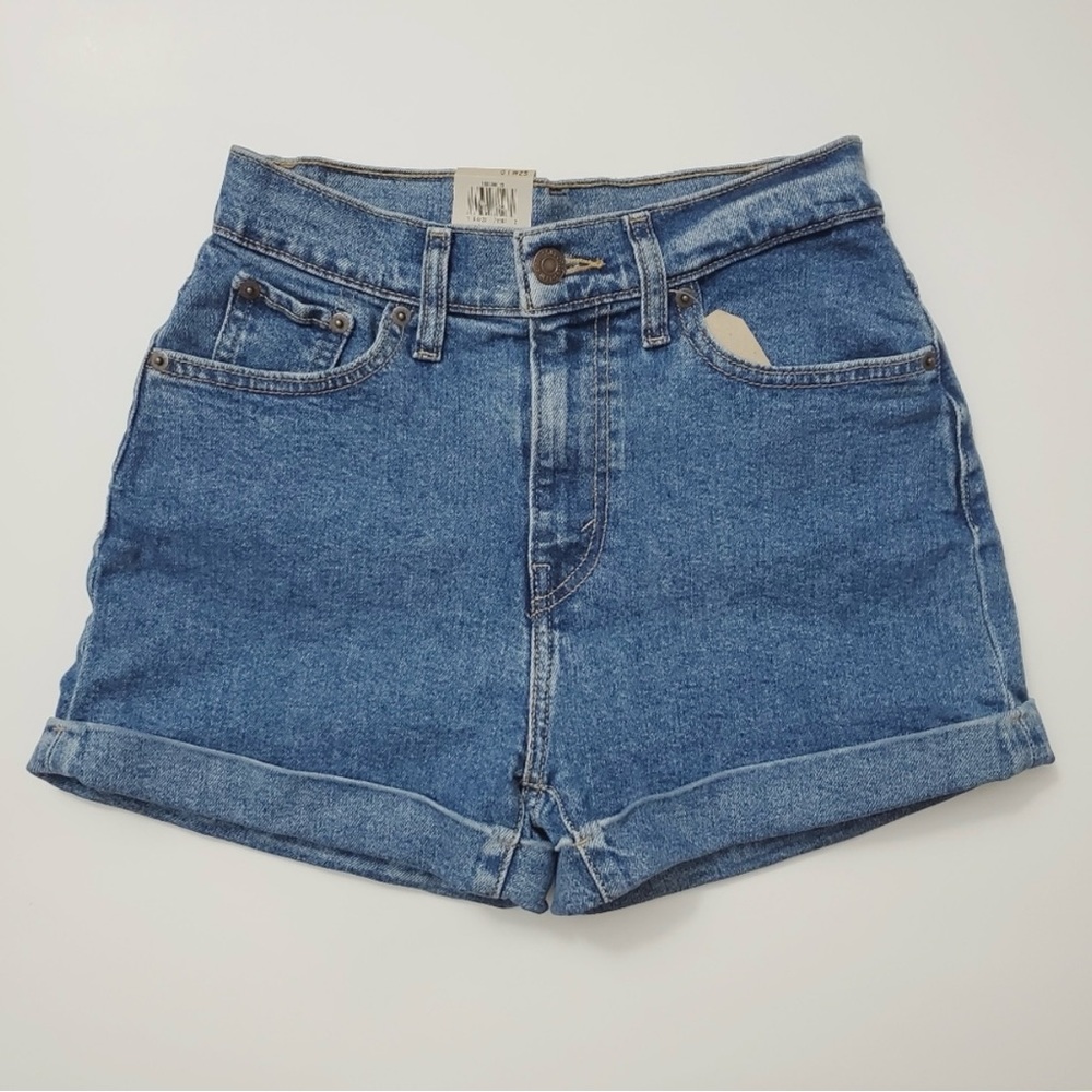 Levi's Blue Denim Mom Shorts Denim Blue Size 25